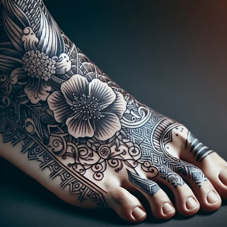 Тату на ступне женские: Искусство, Символизм и Практичность