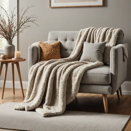 Искусство выбора идеального текстиля: почему плед полиэстер мех и плед двусторонний должны быть в вашем доме