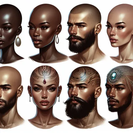 Лысые прически: Искусство и стиль
